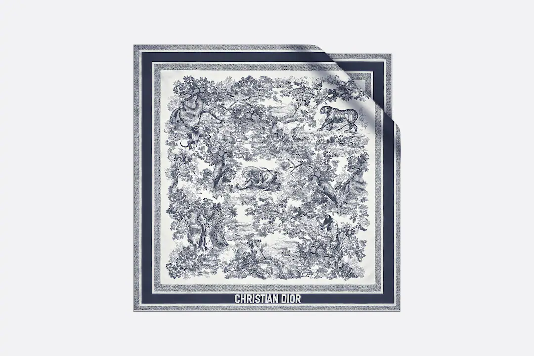TOILE DE JOUY SAUVAGE 90 SQUARE SCARF